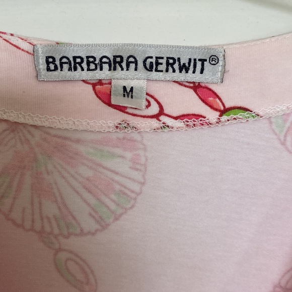 Barbara Gerwit pink and green three-quarter length sleeve top - Picture 2 of 4